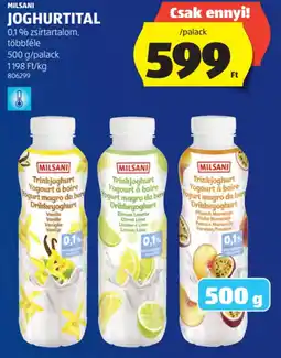 ALDI Milsani joghurtital ajánlat