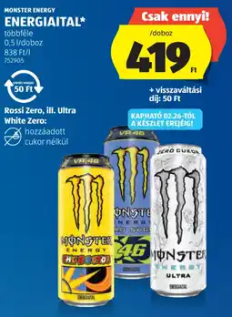 ALDI Monster Energy energiaital ajánlat