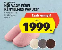 ALDI Up 2 Fashion Női, férfi kényelmes papucs ajánlat