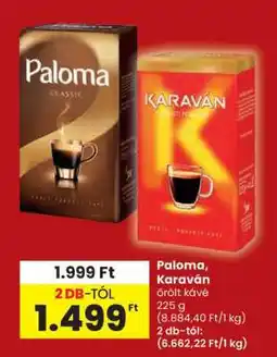 Spar Paloma, Karaván őrölt kávé ajánlat