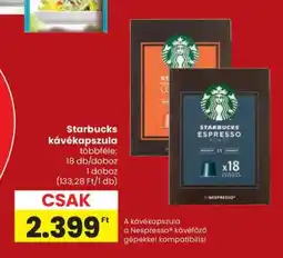 Spar Starbucks kávékapszula ajánlat