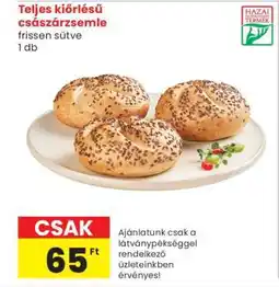 Spar Teljes kiőrlésű császárzsemle ajánlat