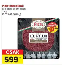Spar PICK Téliszalámi ajánlat