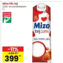 Spar Mizo ESL tej ajánlat
