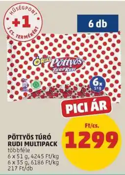 PENNY Pöttyös Túró Rudi Multipack ajánlat