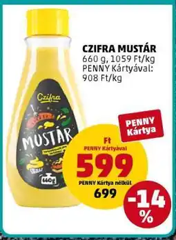PENNY Czifra Mustár ajánlat