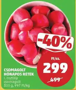 PENNY Csomagolt hónapos retek ajánlat