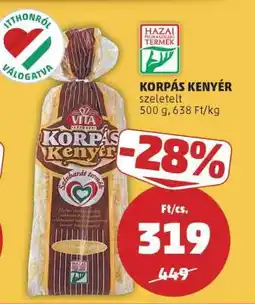 PENNY Korpás Kenyér ajánlat