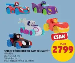 PENNY SPIDEY PÓKEMBER DIE CAST FÉM AUTÓ ajánlat