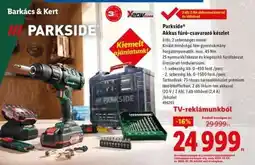 Lidl PARKSIDE Akkus fúró-csavarozó készlet ajánlat