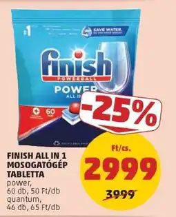 PENNY Finish All in 1 Mosogatógép Tabletta ajánlat