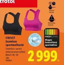 Lidl CRIVIT Seamless sportmelltartó ajánlat