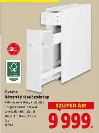 Livarno Háztartási tárolószekrény