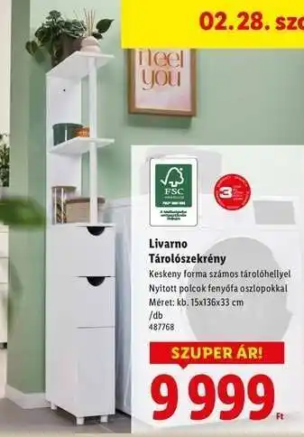 Livarno Tárolószekrény