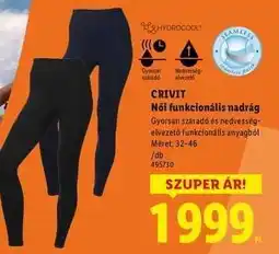 Lidl CRIVIT Női funkcionális nadrág ajánlat