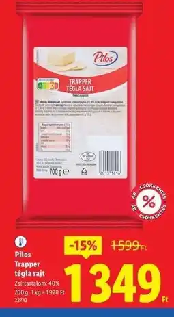 Lidl Pilos Trapper tégla sajt ajánlat