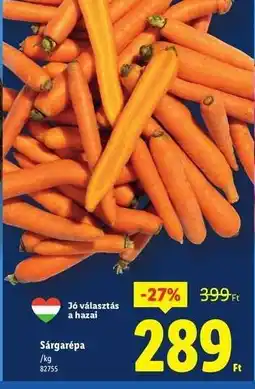 Lidl Sárgarépa ajánlat