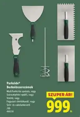 Lidl Parkside Burkolószerszámok ajánlat