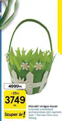 Tesco Húsvéti virágos kosár ajánlat