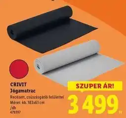Lidl CRIVIT Jógamatrac ajánlat