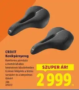 Lidl CRIVIT Kerékpárnyereg ajánlat