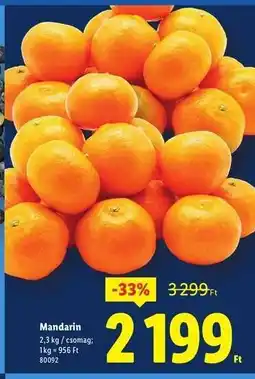 Lidl Mandarin ajánlat