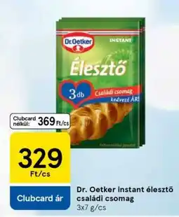 Tesco Dr. Oetker instant élesztő családi csomag ajánlat