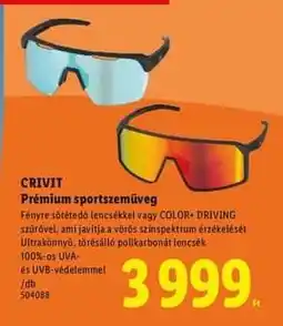 Lidl CRIVIT Prémium sportszemüveg ajánlat
