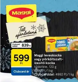Tesco Maggi leveskocka vagy pörköltzaft-ízesítő kocka ajánlat