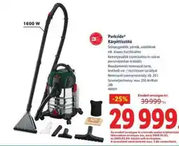 Lidl PARKSIDE Kárpittisztító ajánlat