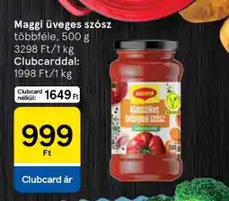 Tesco Maggi üveges szósz ajánlat