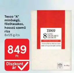 Tesco Tesco „A” minőségű, főzőtasakos, hosszú szemű rizs ajánlat