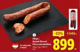 Lidl Pikok / Hazánk Kincsei Páros szárazkolbász ajánlat