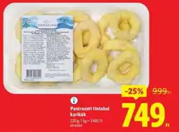 Lidl Panírozott tintahal karikák ajánlat