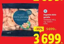 Lidl Argentin vörös garnéla ajánlat