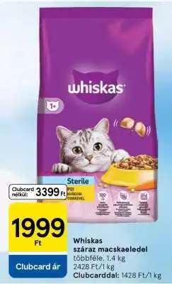 Tesco Whiskas száraz macskaeledel ajánlat