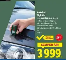 Lidl Parkside Digitális rétegvastagság-mérő ajánlat
