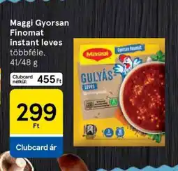 Tesco Maggi Gyorsan Finomat instant leves ajánlat