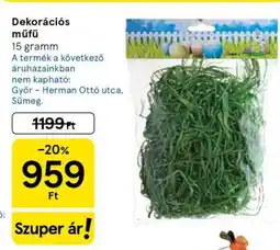 Tesco Dekorációs műfű ajánlat