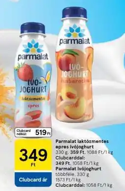 Tesco Parmalat laktózmentes epres ivójoghurt ajánlat