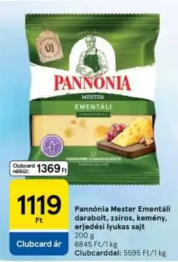 Tesco Pannónia Mester ementáli ajánlat