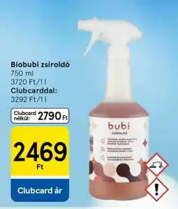 Tesco Biobubi zsíroldó ajánlat