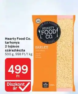 Tesco Hearty Food Co. tarhonya 2 tojásos száraztészta ajánlat