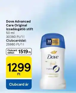 Tesco Dove Advanced Care Original izzadásgátló stift ajánlat
