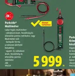 Lidl Parkside® Multiméter ajánlat