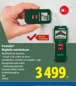 Lidl PARKSIDE Digitális mérőműszer ajánlat