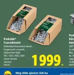 Lidl Parkside® Csavarkészlet ajánlat
