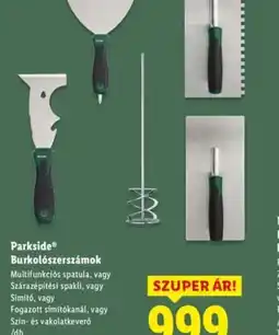 Lidl PARKSIDE Burkolszerszámok ajánlat