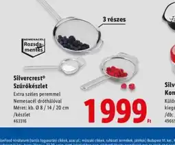 Lidl Silvercrest Szűrőkészlet ajánlat