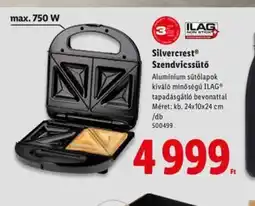 Lidl Silvercrest® Szendvicssütő ajánlat